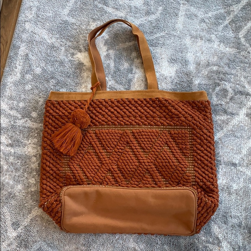💕HP💕Boho orange tote bag - Picture 6 of 12